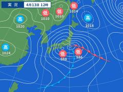 春の嵐にしては強すぎます